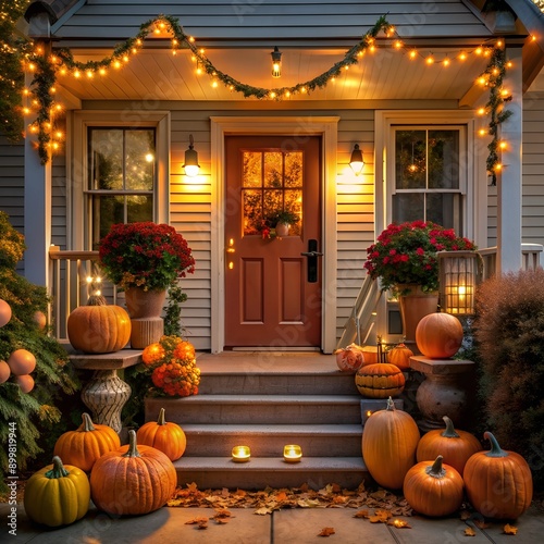 halloween pumpkin in a house