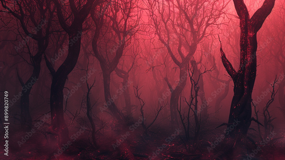 Obraz premium Chilling Horror Forest Wallpapers