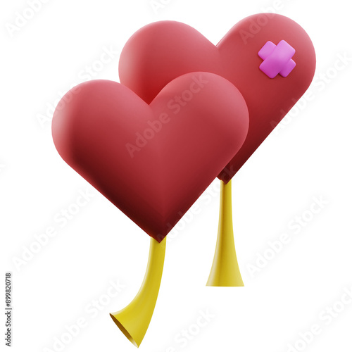 3d ballon couple romantic valentine