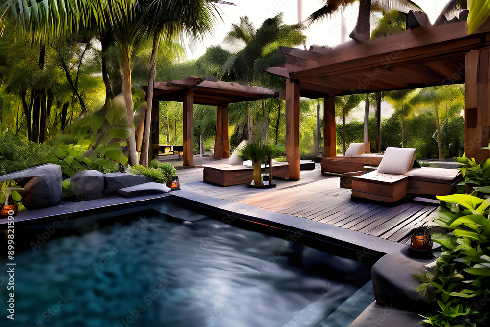 Obraz premium pool in hotel