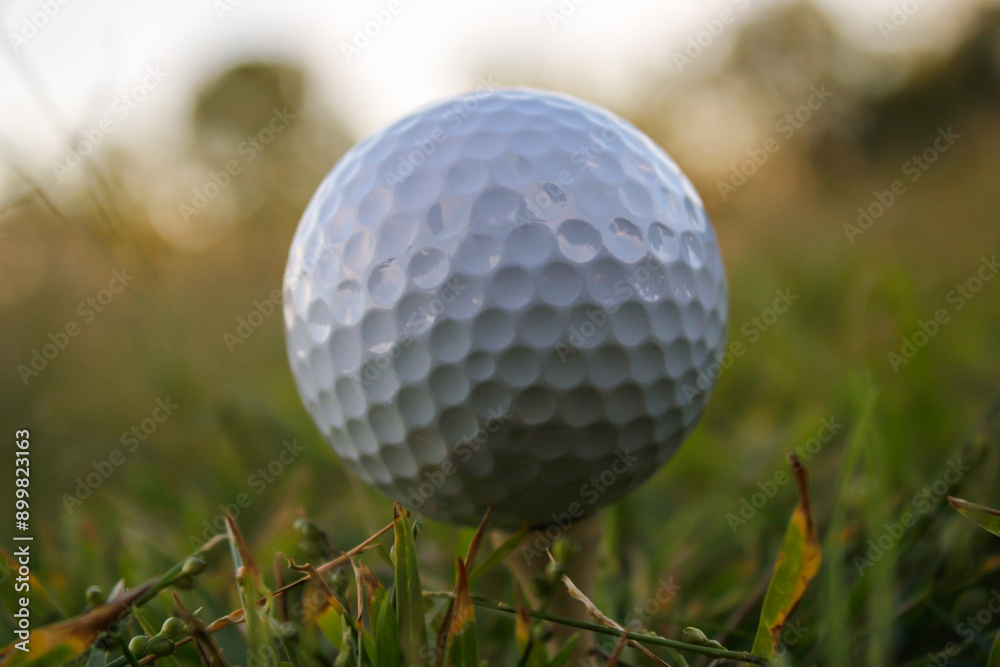 golf ball bokeh light background. golf ball bokeh light background.