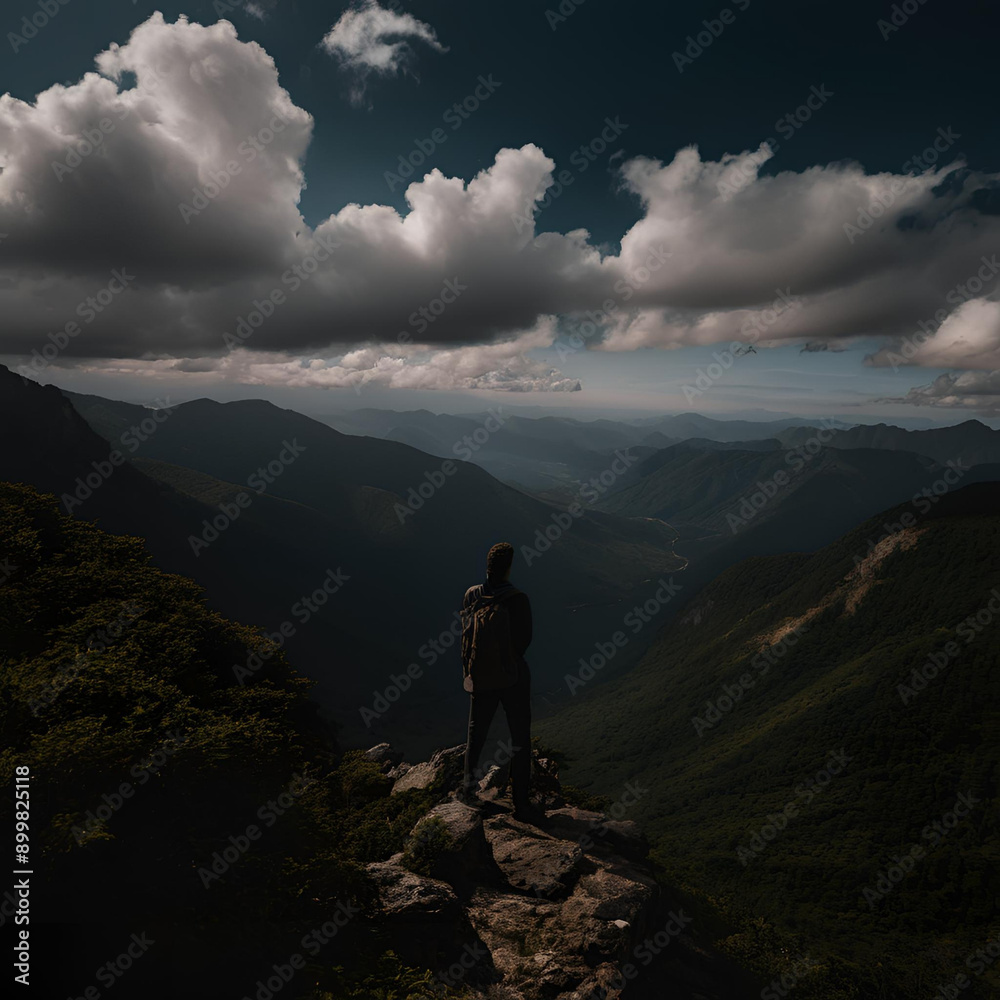 Fototapeta premium hiking in the mountains