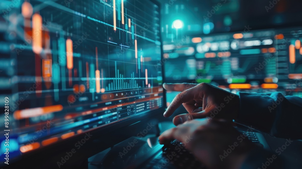 Business people analyze financial data chart trading forex, investing in stock markets, funds and digital assets, Business finance technology and investment concept Ai generated Business people analyze financial data chart trading forex, investing in stock markets, funds and digital assets, Business finance technology and investment concept Ai generated