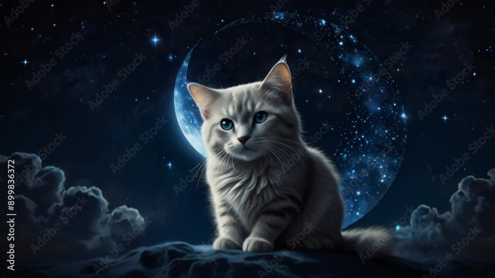 cat on the moon cat on the moon