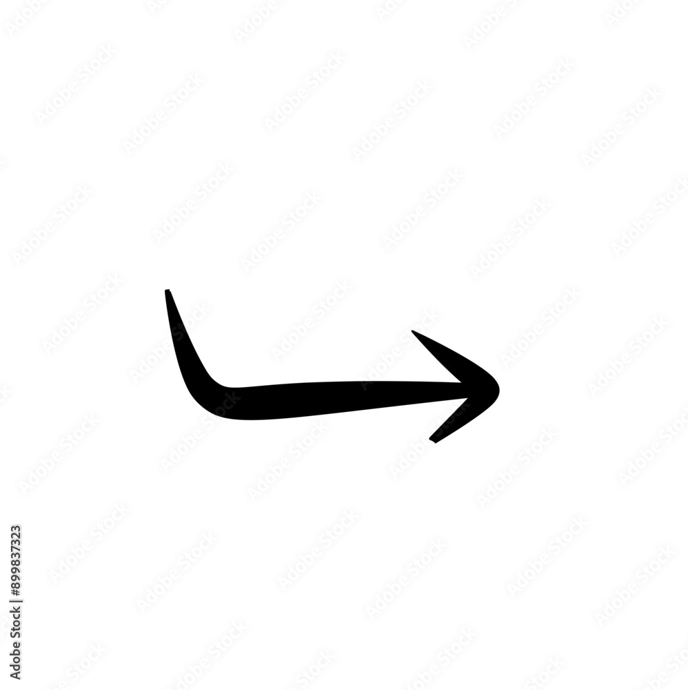 Hand drawn vector arrows doodle on white background. design element vector illustration Hand drawn vector arrows doodle on white background. design element vector illustration