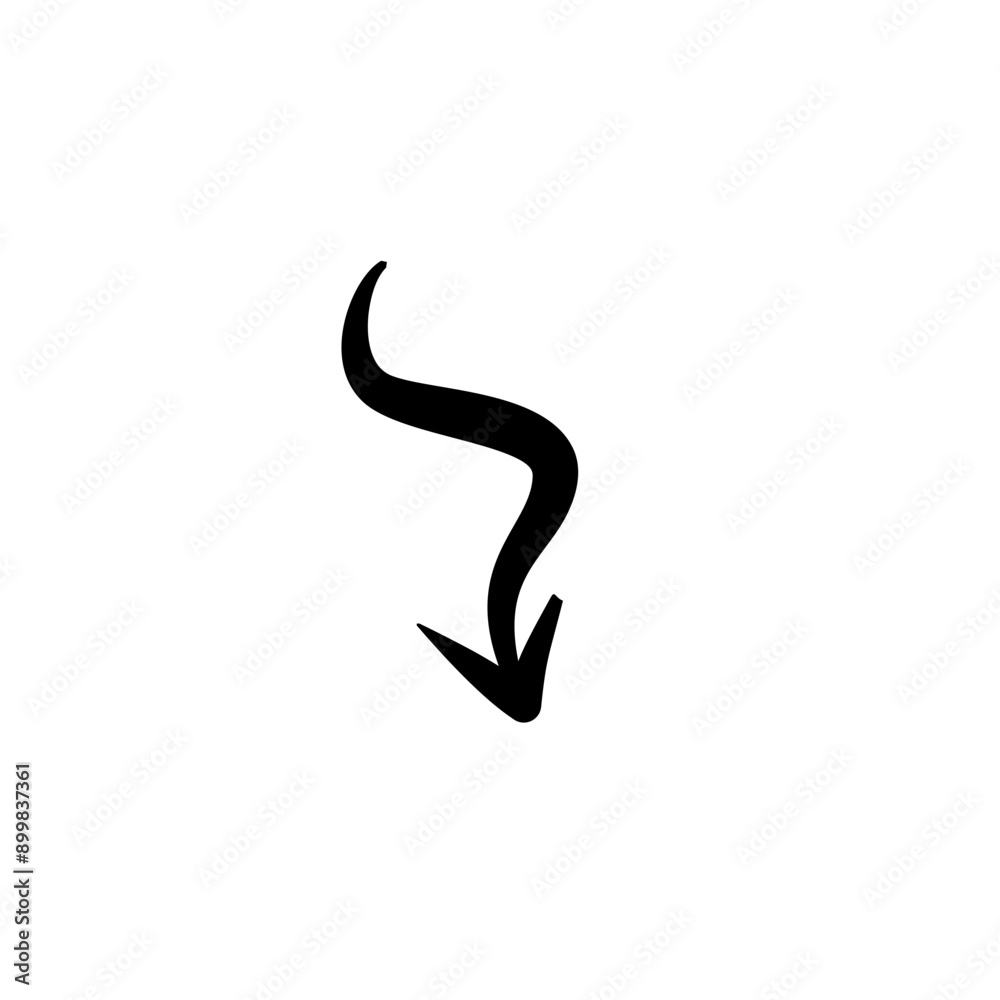 Hand drawn vector arrows doodle on white background. design element vector illustration Hand drawn vector arrows doodle on white background. design element vector illustration