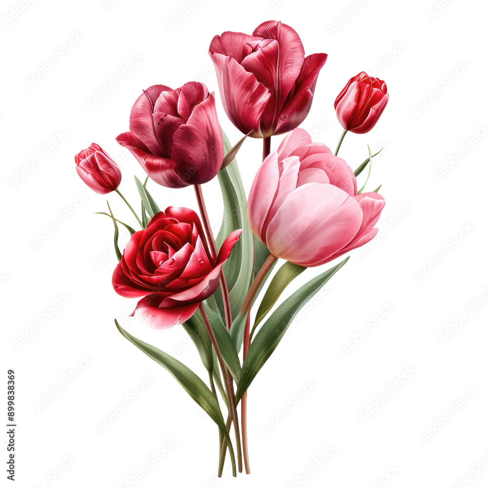 red pink flowers isolated cut out background red pink flowers isolated cut out background