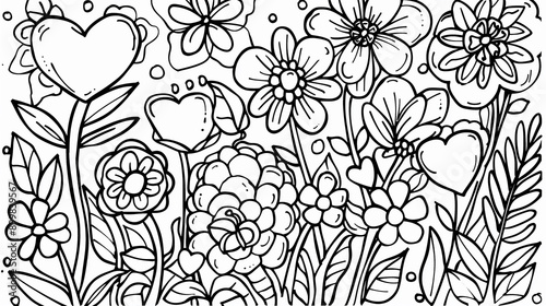 Wallpaper Mural Adult colouring book page Torontodigital.ca