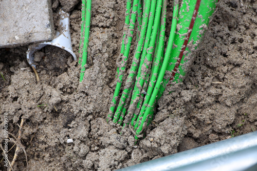 glass fiber cables and hoses for faster internet in the Netherlands photo