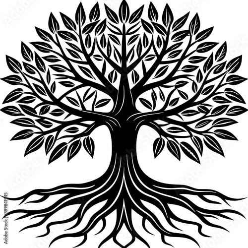 vector tree silhouette