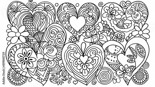 Adult colouring book page 