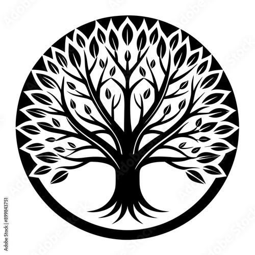 vector tree silhouette