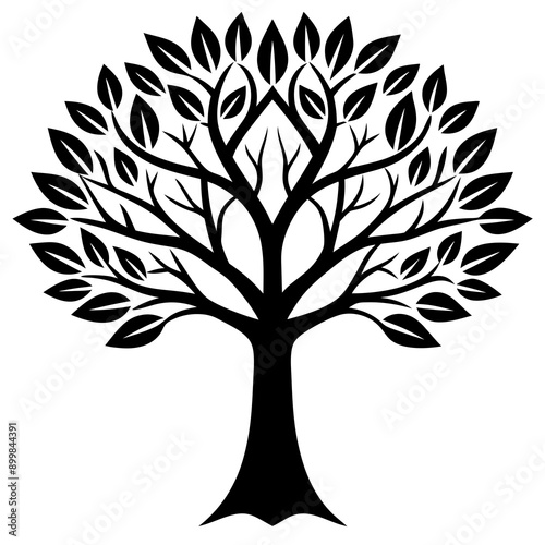 vector tree silhouette