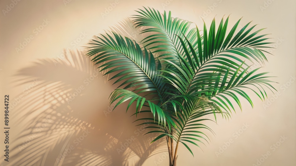 Palm Leaf Shadows on Beige Wall, Minimalist, Tropical, Plant, Background, Palm Leaf Shadows on Beige Wall, Minimalist, Tropical, Plant, Background,