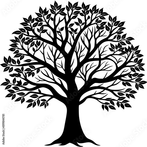 vector tree silhouette