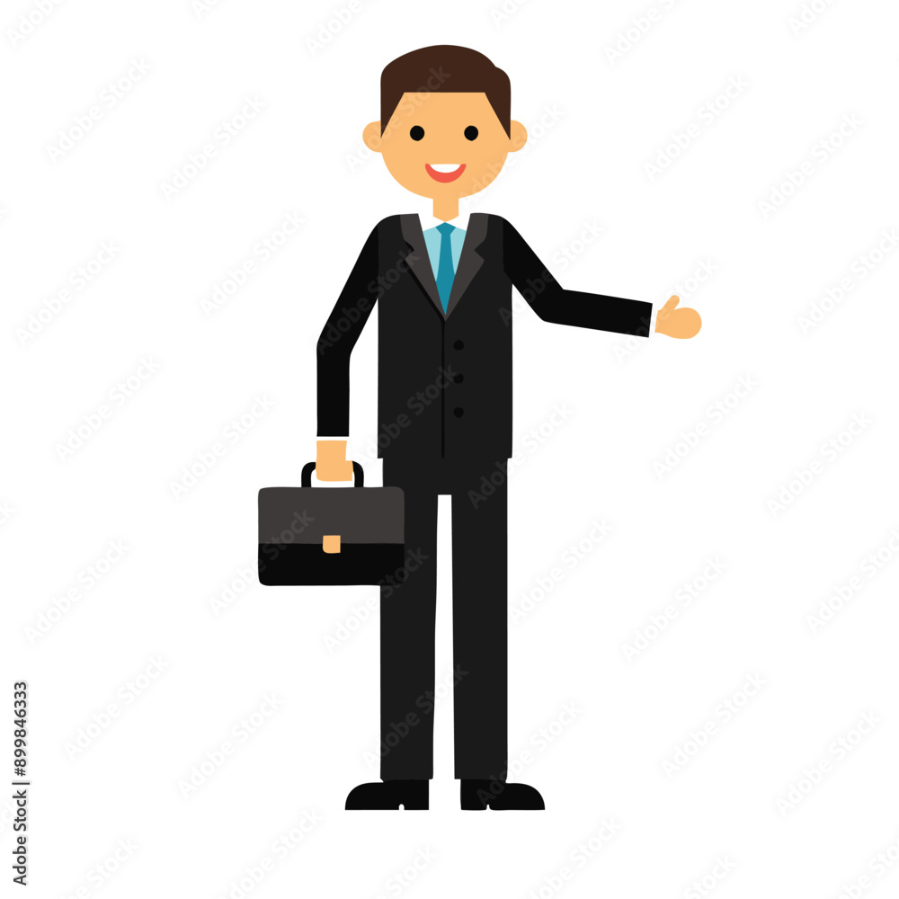 a Businessman, cartoon character in black suit vector silhouette, a Businessman, cartoon character in black suit vector silhouette,