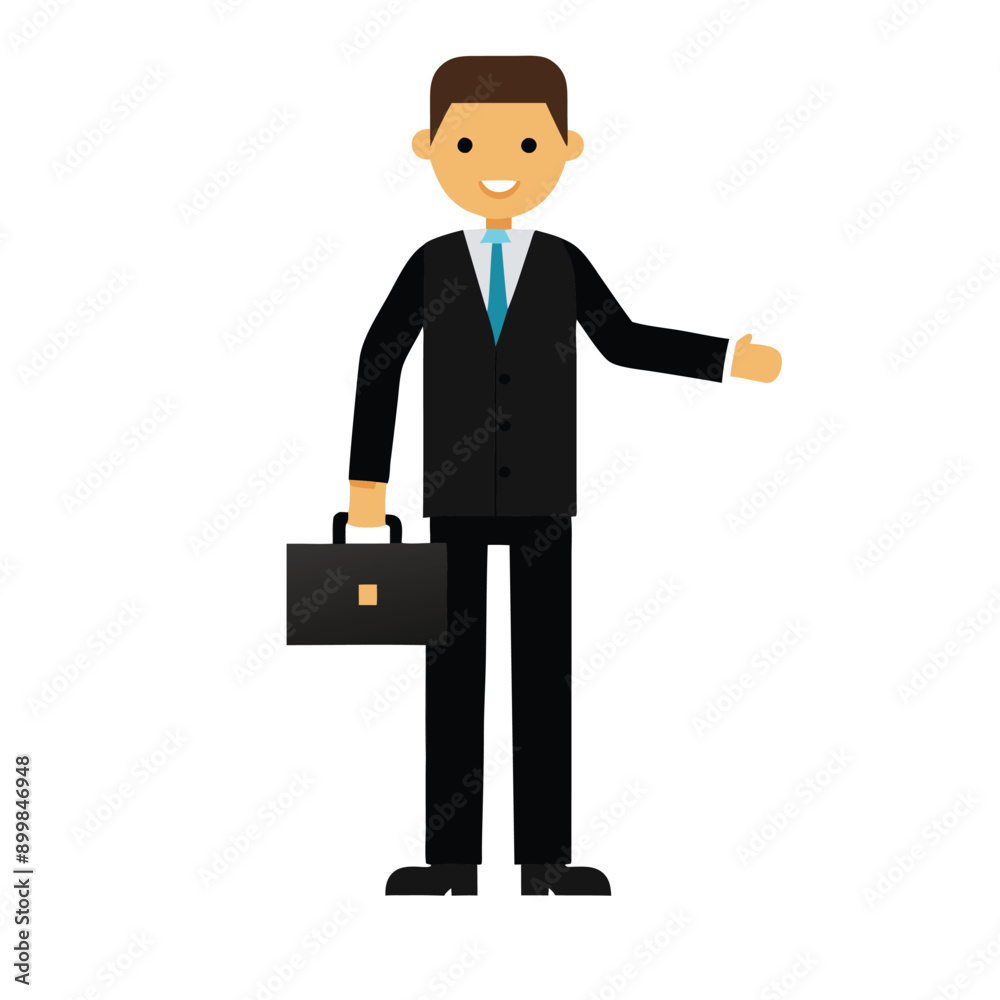 a Businessman, cartoon character in black suit vector silhouette, a Businessman, cartoon character in black suit vector silhouette,
