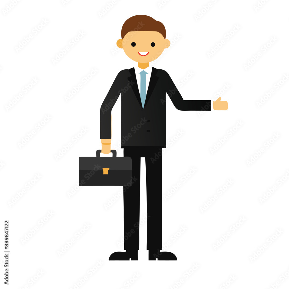 a Businessman, cartoon character in black suit vector silhouette, a Businessman, cartoon character in black suit vector silhouette,