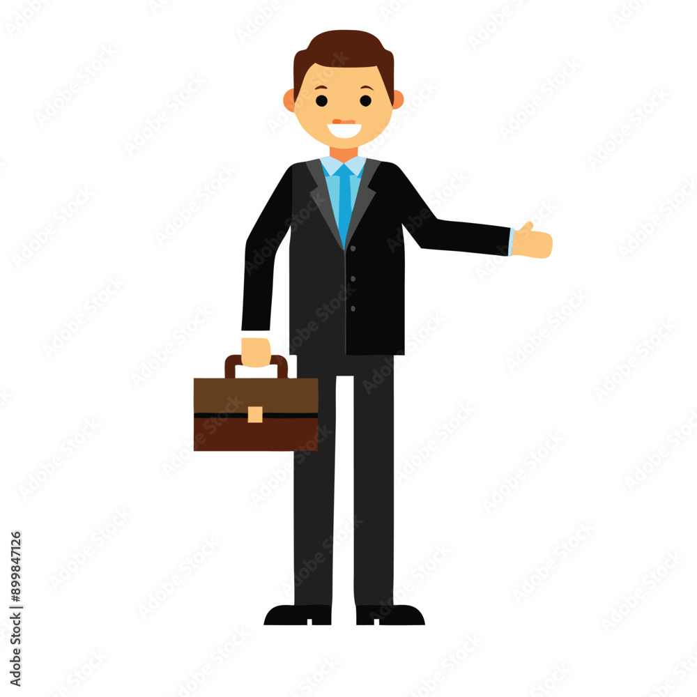 a Businessman, cartoon character in black suit vector silhouette, a Businessman, cartoon character in black suit vector silhouette,