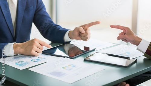 people having a meeting in a conference room