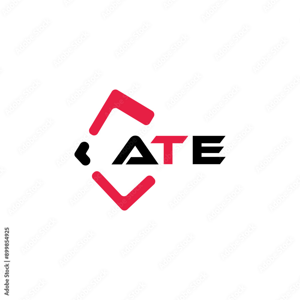 ATE creative minimalist letter logo. ATE unique vector initials alphabet letter logo design ATE creative minimalist letter logo. ATE unique vector initials alphabet letter logo design