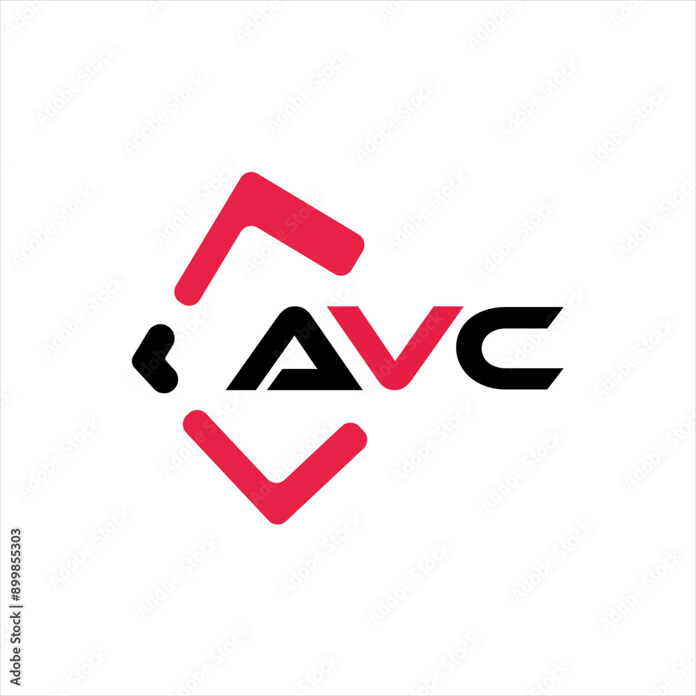 AVC creative minimalist letter logo. AVC unique vector initials alphabet letter logo design