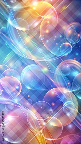 Abstract color background. Gradient blend. Bright colored glow. Diffuse glare. Blurry highlights. Modern design template for web cover. Bitmap. Raster image. Smooth lines, circles