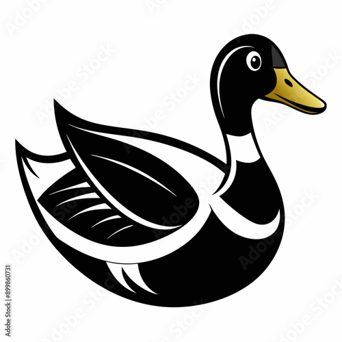 Beautiful goose Vector illustration image & photo 