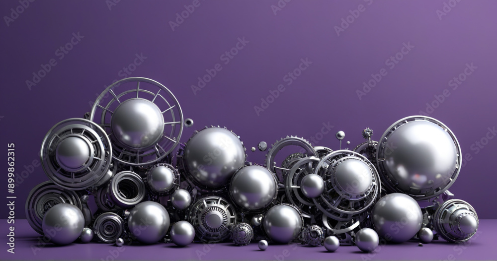 Fototapeta premium 3d render of a speaker