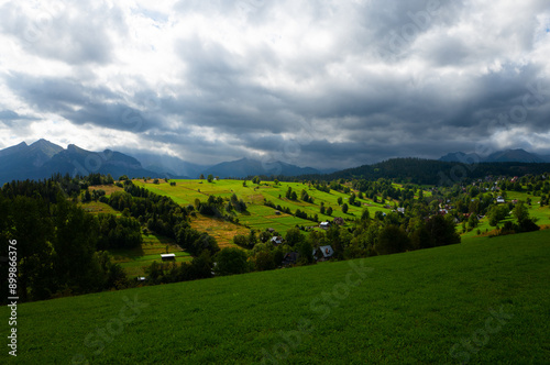  beautiful village Brzegi, Bukowina Tatrzanska, Poland. photo