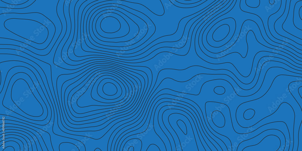 Abstract topographic contour map and geographic mountain relief background design .topography contour map blue wave paper and curve black lines vector background . Abstract topographic contour map and geographic mountain relief background design .topography contour map blue wave paper and curve black lines vector background .