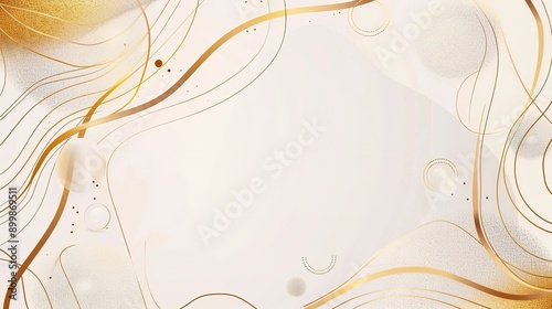Wallpaper Mural Luxury geometric gold line art and art deco background vector. Abstract geometric frame and elegant art nouveau with delicate. Illustration design for invitation, banner, vip, interior, decoration. Torontodigital.ca