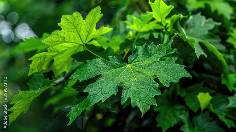 Beautiful Green Papaya Leaves Beautiful Green Papaya Leaves
