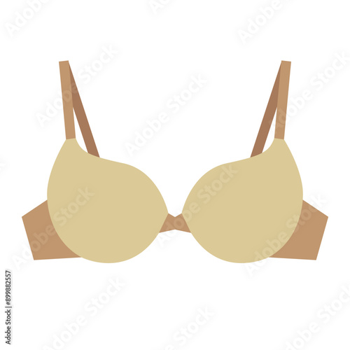 bra brassiere flat vector illustration logo icon clipart