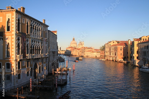 Fotografia vista al atardecer de Venecia