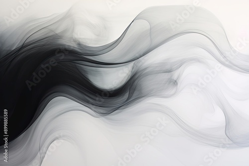 Chromatic Brilliance Subtle Gradients of White and Black, liquid flow 