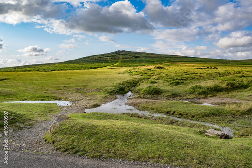 Cox Tor Dartmoor with a touch of evening light photo