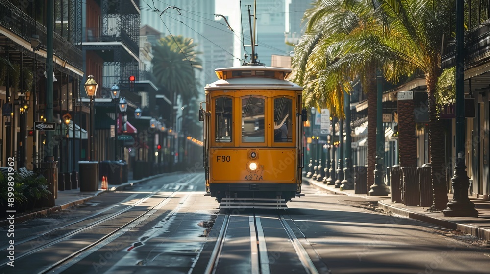 custom made wallpaper toronto digitalNew Orleans, Louisiana, USA streetcars