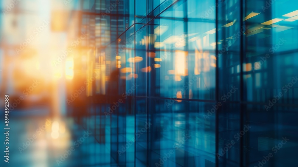 Fototapeta premium Modern Office Building Background for Business Concepts Generative AI