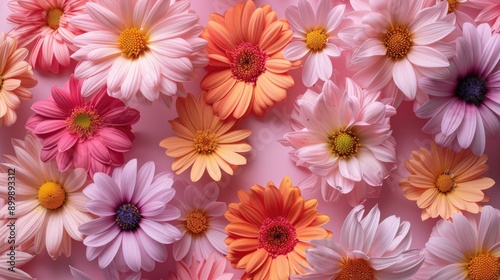 product photo of blooming flower centered solid background AI generated