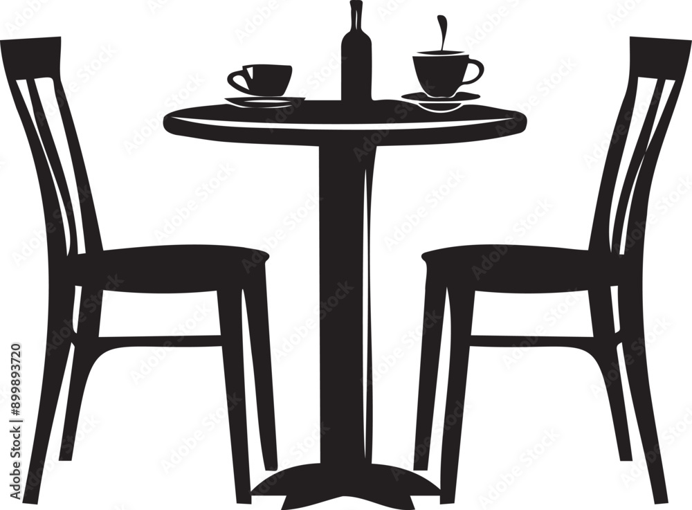 Silhouette furniture table were vector Silhouette furniture table were vector
