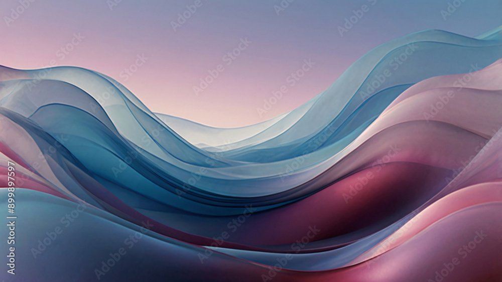 Translucent Layers in Soft Blue, Purple, and Pink Tones Translucent Layers in Soft Blue, Purple, and Pink Tones