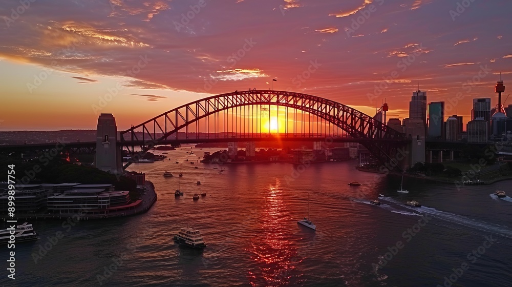 Obraz premium The Sydney Harbor Bridge