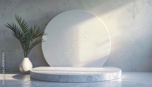 Sandstone Stage for Natural Podium Background