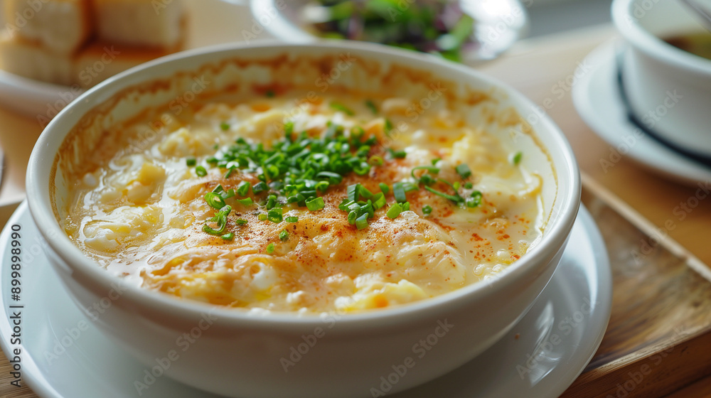 close up photography of egg soup, high quality food photography close up photography of egg soup, high quality food photography