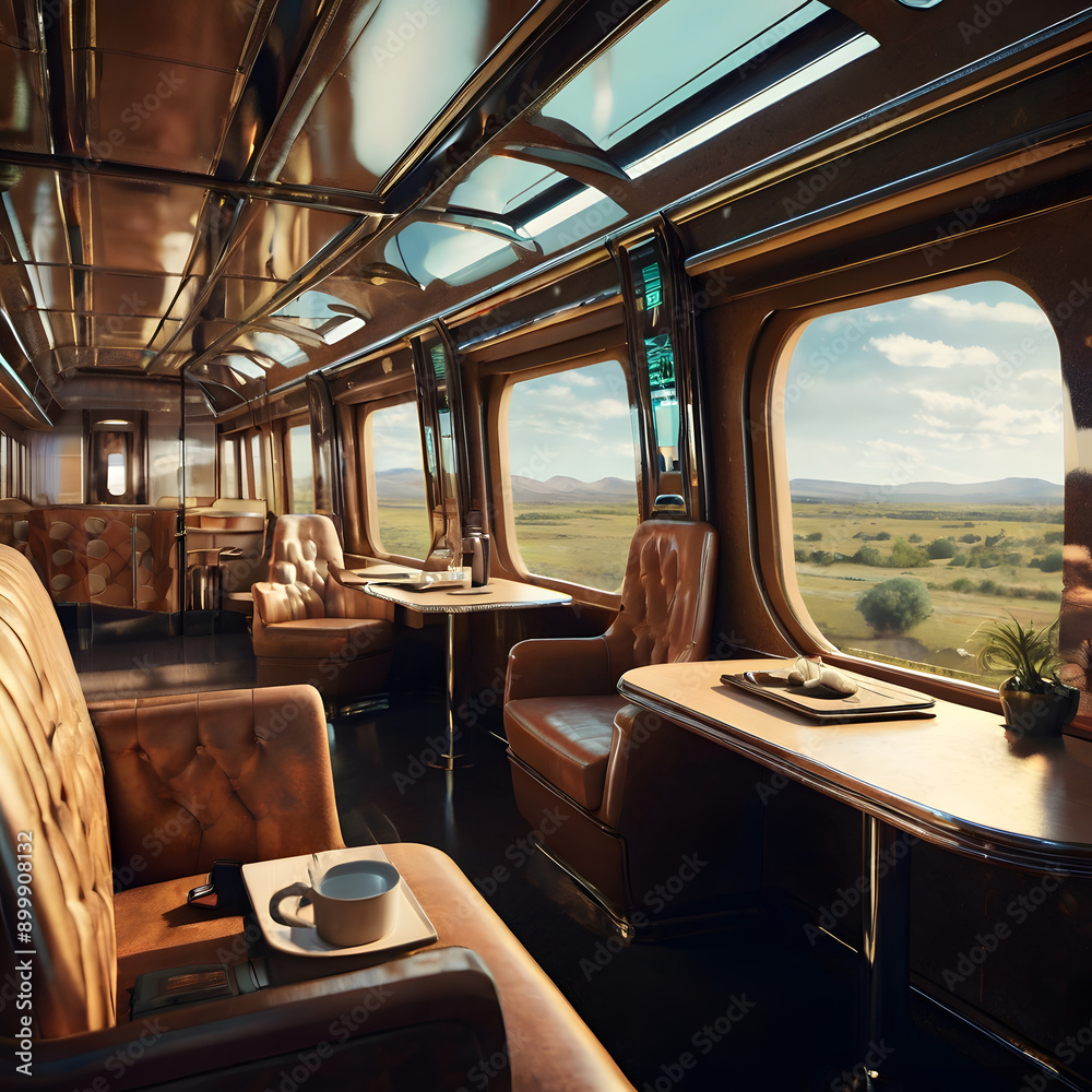 Fototapeta premium interior of a train