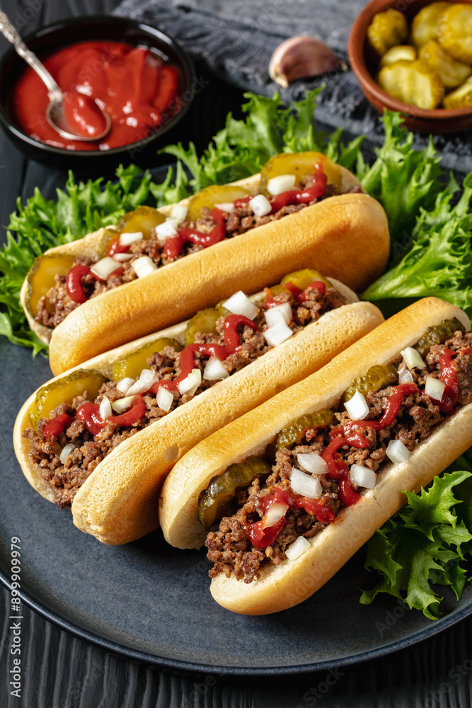 Midwestern Loose Meat Sandwiches on a grey plate Midwestern Loose Meat Sandwiches on a grey plate
