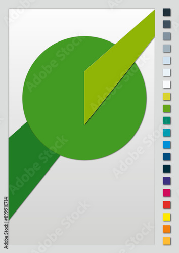 Layout banderole grün