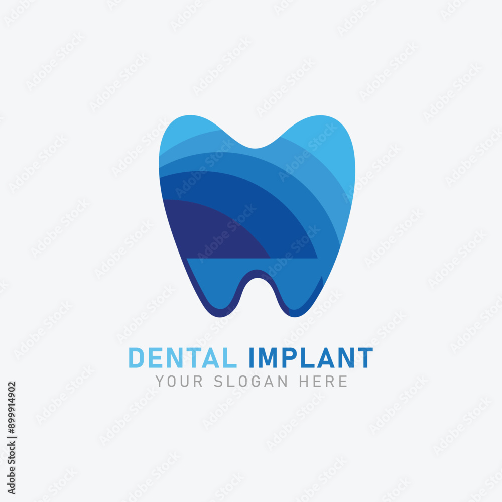 Awesome Dental Clinic Logo Template. Concept of the Dentist Logo 