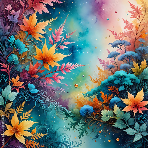 Abstraktion Magische Farben des Sommers 1x1. Hintergrund für das Design 2.